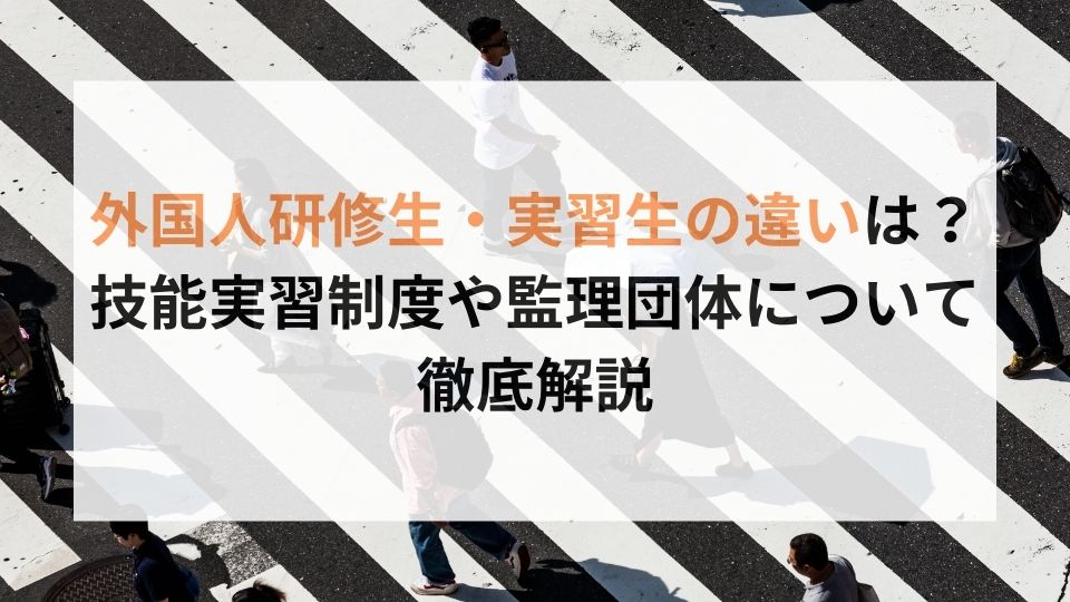 外国人研修生・実習生の違いは?技能実習制度や監理団体について徹底解説 - RISE for Business